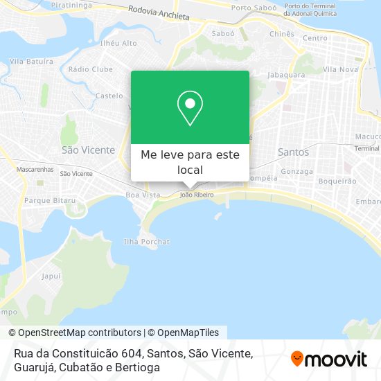 Rua da Constituicão 604 mapa