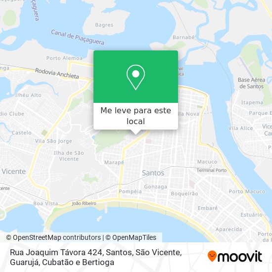 Rua Joaquim Távora 424 mapa