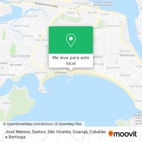José Menino mapa