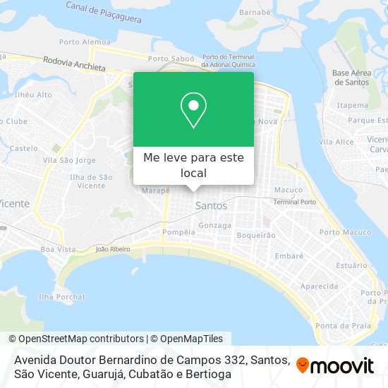 Avenida Doutor Bernardino de Campos 332 mapa