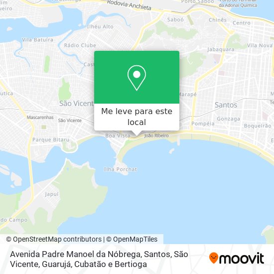 Avenida Padre Manoel da Nóbrega mapa