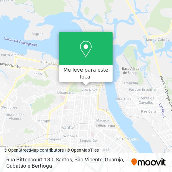 Rua Bittencourt 130 mapa