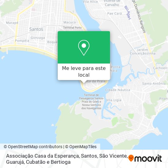 Associação Casa da Esperança mapa