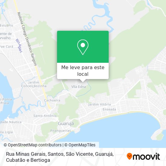 Rua Minas Gerais mapa