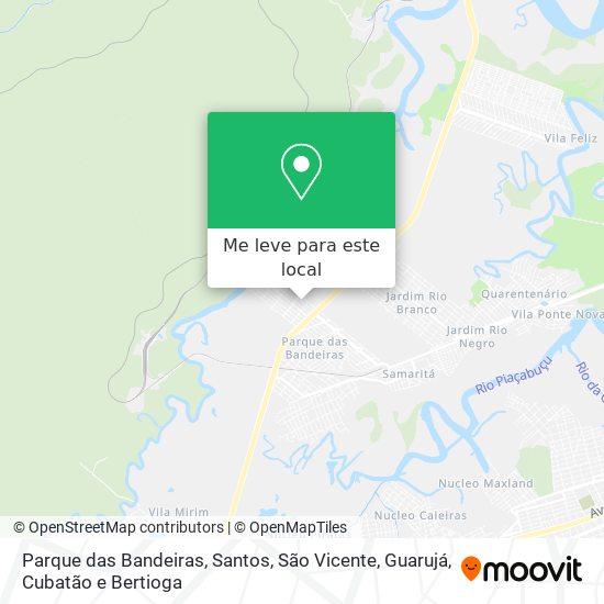 Parque das Bandeiras mapa