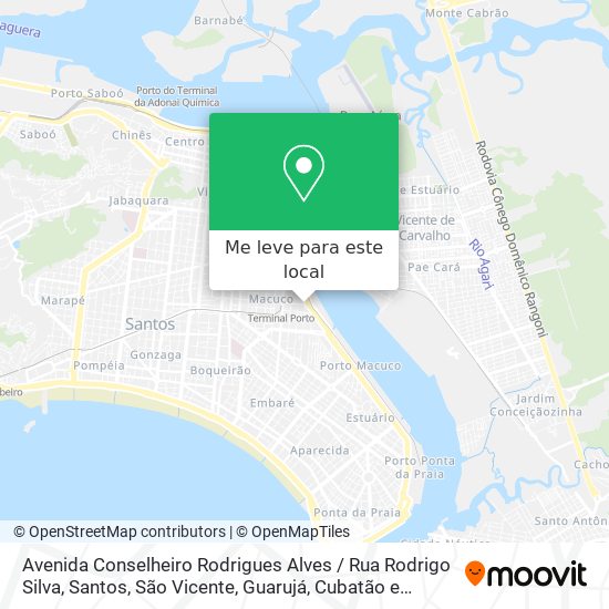 Avenida Conselheiro Rodrigues Alves / Rua Rodrigo Silva mapa