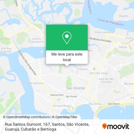 Rua Santos Dumont, 167 mapa
