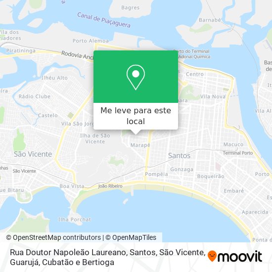 Rua Doutor Napoleão Laureano mapa