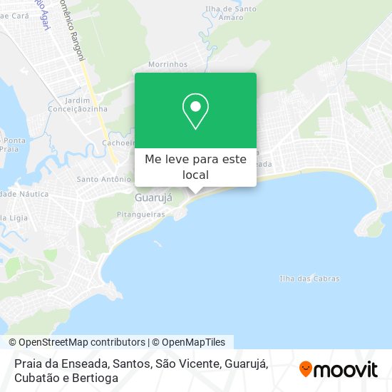 Praia da Enseada mapa