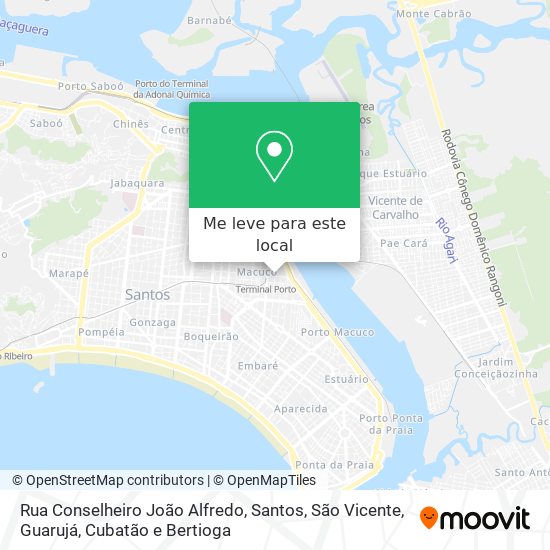 Rua Conselheiro João Alfredo mapa