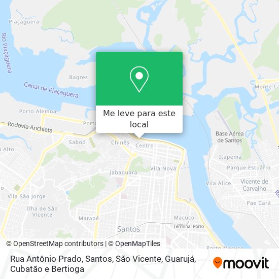Rua Antônio Prado mapa