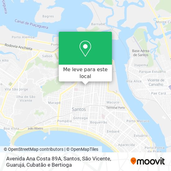 Avenida Ana Costa 89A mapa