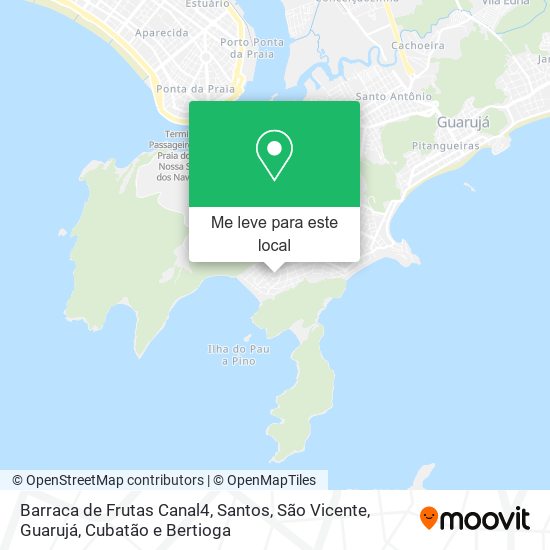 Barraca de Frutas Canal4 mapa