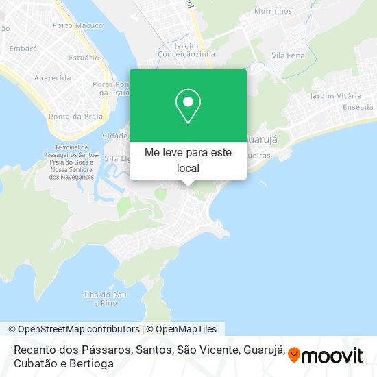 Recanto dos Pássaros mapa