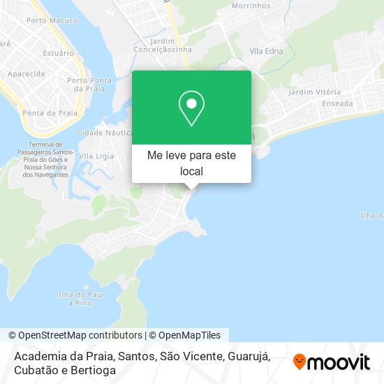 Academia da Praia mapa