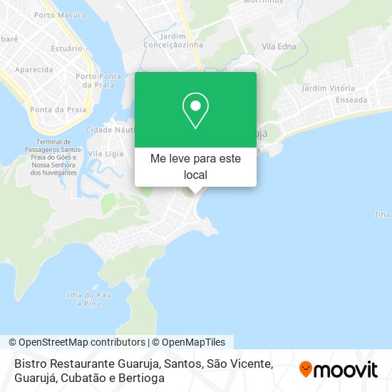 Bistro Restaurante Guaruja mapa