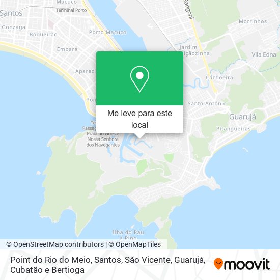 Point do Rio do Meio mapa