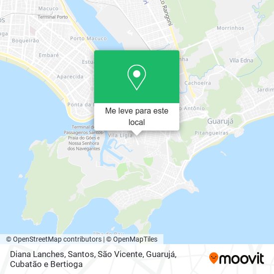 Diana Lanches mapa