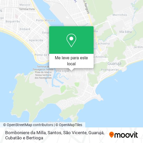 Bomboniere da Milla mapa