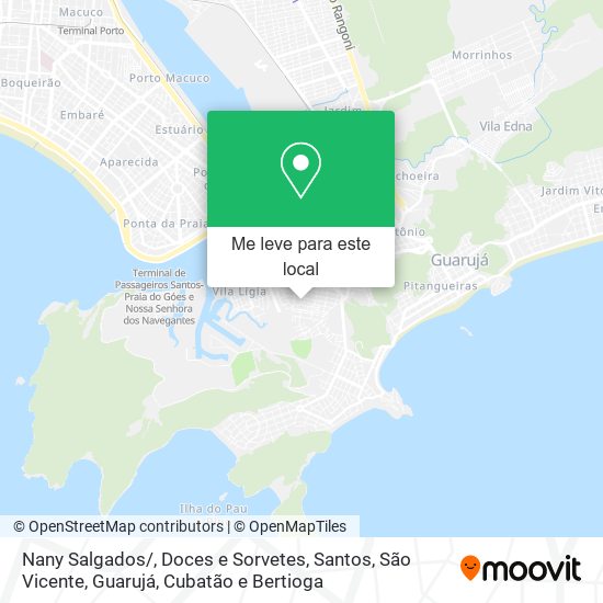 Nany Salgados / , Doces e Sorvetes mapa