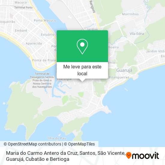 Maria do Carmo Antero da Cruz mapa