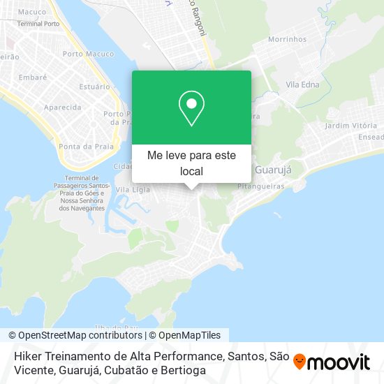 Hiker Treinamento de Alta Performance mapa