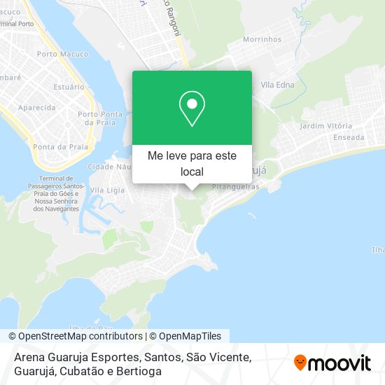 Arena Guaruja Esportes mapa