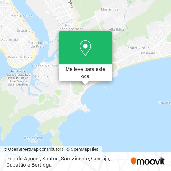 Pão de Açúcar mapa