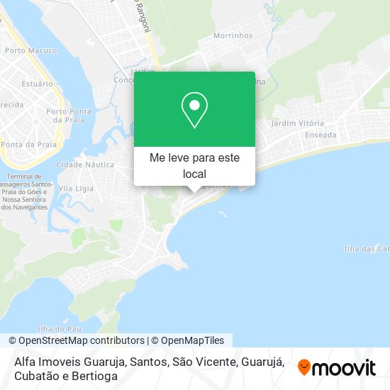 Alfa Imoveis Guaruja mapa