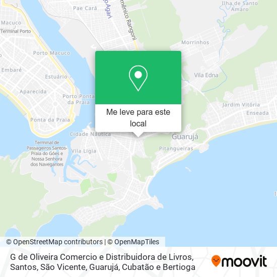 G de Oliveira Comercio e Distribuidora de Livros mapa