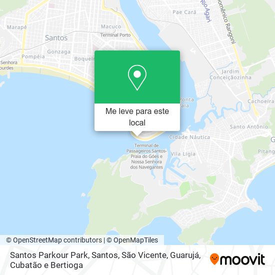 Santos Parkour Park mapa