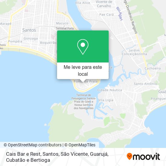 Cais Bar e Rest mapa