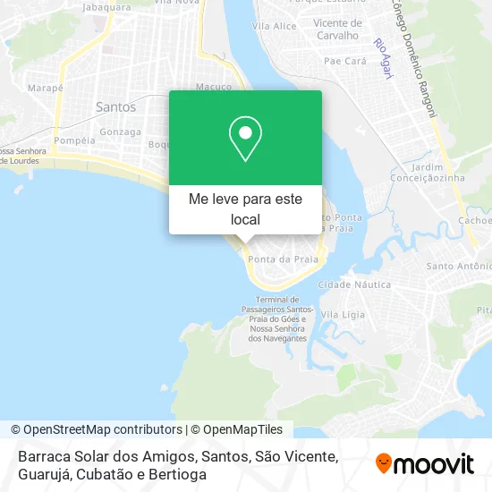 Barraca Solar dos Amigos mapa