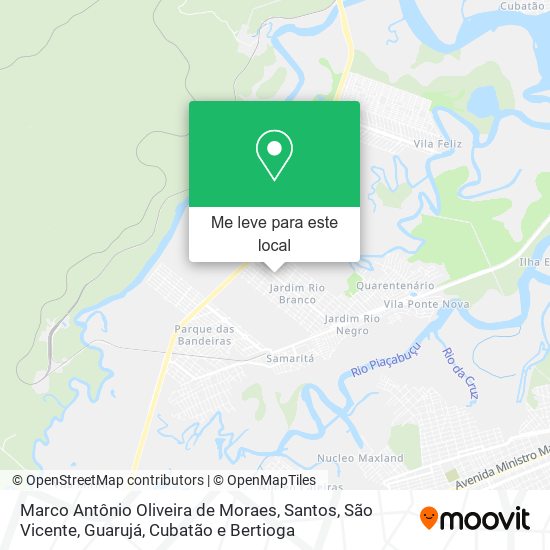 Marco Antônio Oliveira de Moraes mapa