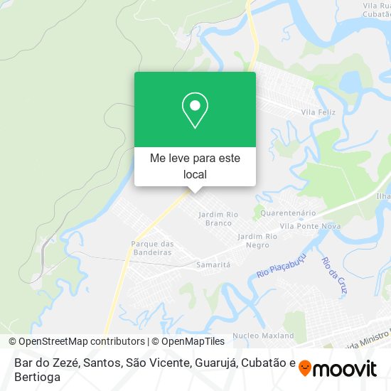 Bar do Zezé mapa