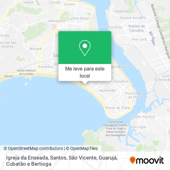 Igreja da Enseada mapa