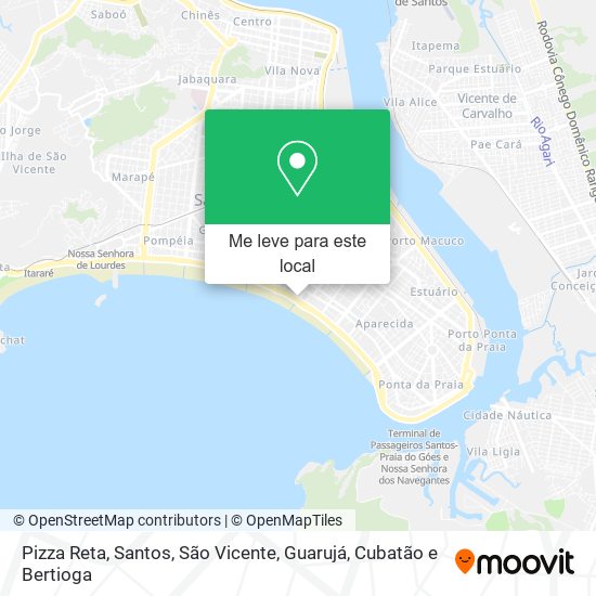 Pizza Reta mapa