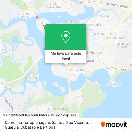 Demolina Terraplanagem mapa