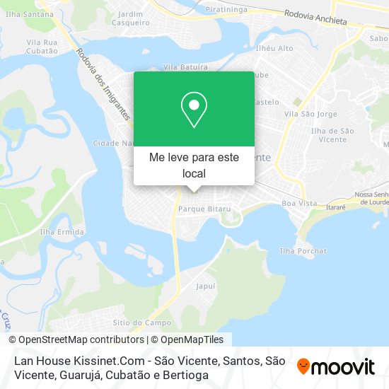 Lan House Kissinet.Com - São Vicente mapa