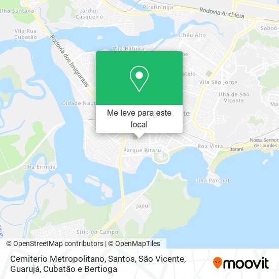 Cemiterio Metropolitano mapa