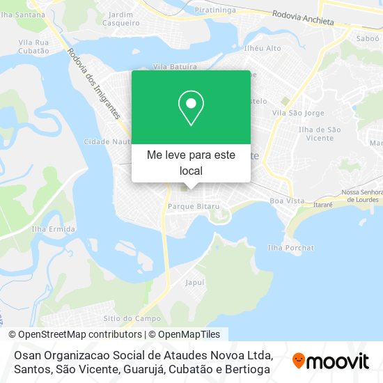 Osan Organizacao Social de Ataudes Novoa Ltda mapa