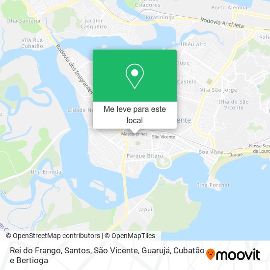 Rei do Frango mapa