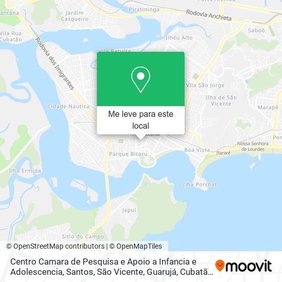 Centro Camara de Pesquisa e Apoio a Infancia e Adolescencia mapa