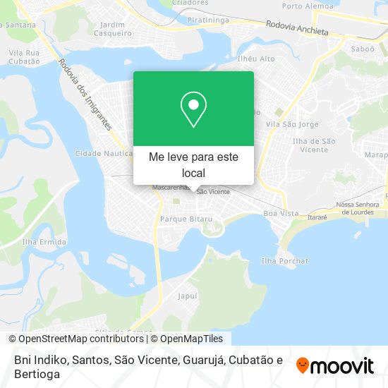 Bni Indiko mapa