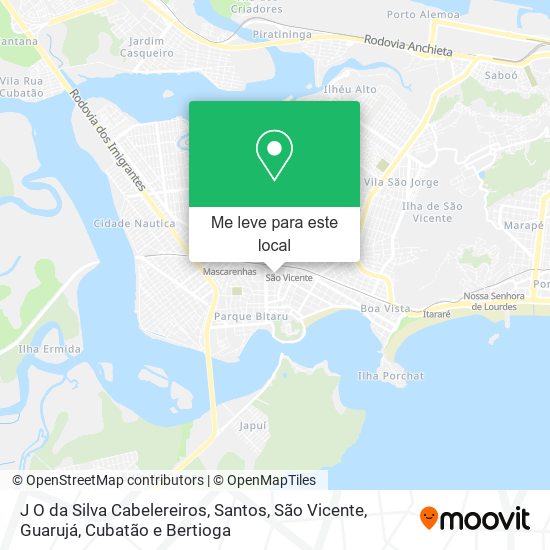 J O da Silva Cabelereiros mapa