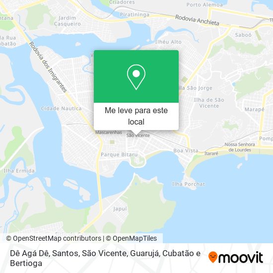 Dê Agá Dê mapa