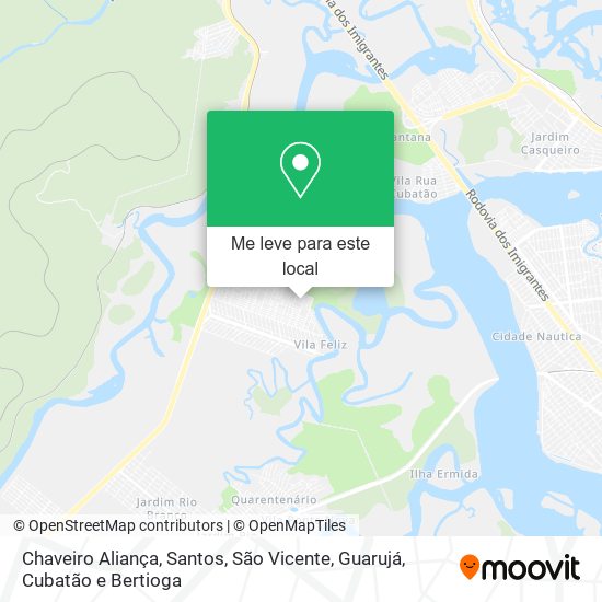 Chaveiro Aliança mapa