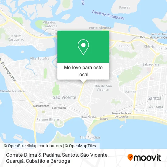 Comitê Dilma & Padilha mapa