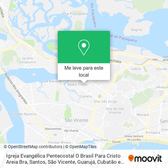 Igreja Evangélica Pentecostal O Brasil Para Cristo Areia Bra mapa