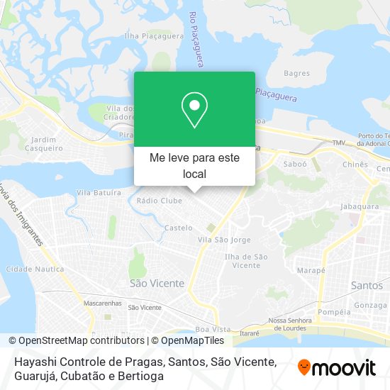 Hayashi Controle de Pragas mapa